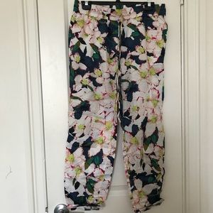 Jcrew Floral Joggers
